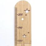 Houten meetlat voor kinderen, houten meetlatten, voor baby's, peuterkamer, maattabel en hoogtemeting voor de muur, kinderkamer, wanddecoratie en kamer, hangende wanddecoratie, inkl