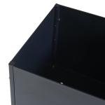 Plantenstandaard Porsgrunn 100x30x30 cm zwart