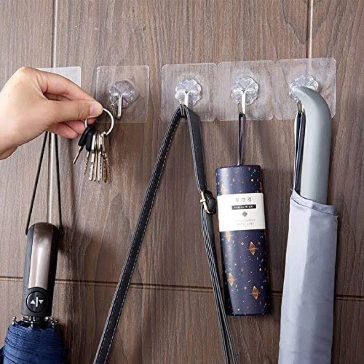 20 Zelfklevende Roestvrijstalen Haken – Sterke 10kg Haken voor Badkamer & Keuken