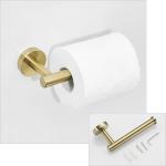 Badkamer Hardware Set 12-Inch Handdoek Bar,Handdoekhaak, Toiletpapierhouder Geborsteld Goud RVS Badkamer Accessoires Gudetap GTS1395BG