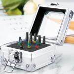 Nail Boor Houder, 25 Gaten Nail Salon Organisatoren Manicure Gereedschap Nail Polijsten Hoofden Opbergdoos voor Nail Boor, Draagbare en Duurzame Nail Boor Case