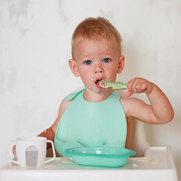OKONK Nett, set van 6, flexibele baby, leerlepel, baby, BPA-vrij, babyaccessoires, kinderbestek voor zuigelingen, kinderen, peuters vanaf 4 maanden (6 stuks -C)