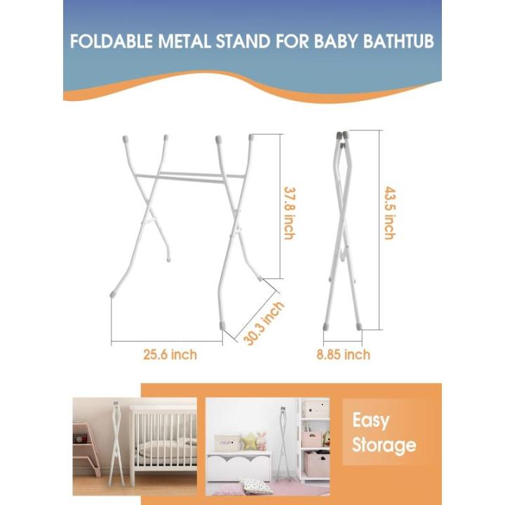 Babybadkuip, opvouwbaar, ruimtebesparend, babybad met babybadkussen, antislip, veilig voor baby en nieuwe moeder, babykuip met 30 liter volume, roze, babykuip met standaard