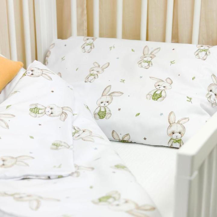 Kinderbeddengoed, 90 x 120 cm + 40 x 60, 100% katoen, zacht en kleurrijk beddengoed voor baby's, meisjes en jongens, hoogwaardige set met ritssluiting, YKK-kussensloop, mooi delica