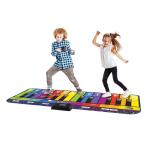 Pianomat voor kinderen, reuze muzikaal toetsenbord vloerspeelmat, 24 toetsen, 8 instrumenten, inclusief liedjesboek, Party Dance Gift voor jongens meisjes peuters gezinnen