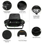 Kinderwagen Organizer, Kinderwagen Caddy Kinderwagen Tas Buggy Organizer met geïsoleerde bekerhouders, Schouderriem, Grote opbergruimte Tas Draagbare opslag Stevige bevestiging 3 