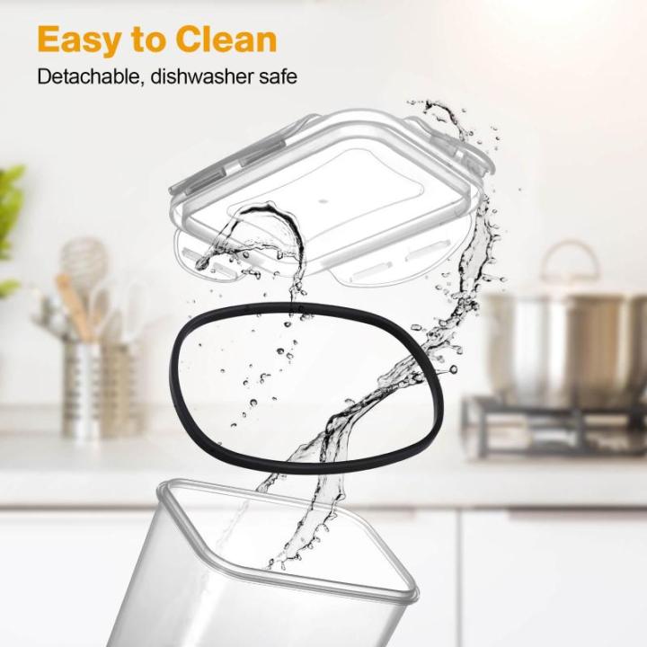 20PCS Voedselopslagcontainers met Deksels, Luchtdichte Plastic Voedselcontainers, 100% Lekvrij, Reuasable & Vaatwasser, Keuken & Pantry Organisatie