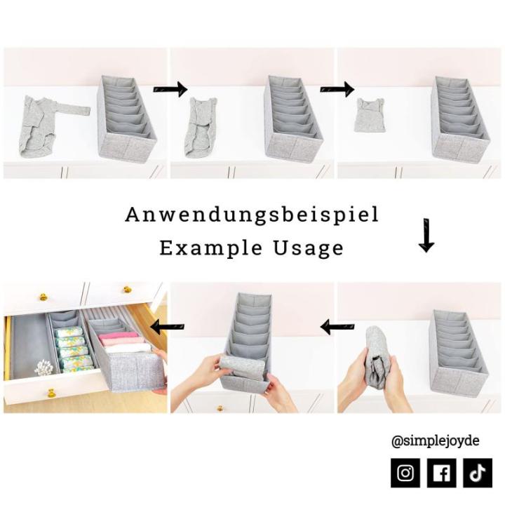 HEMNES Dubbele organizer voor IKEA-commode; het origineel; perfecte pasvorm; stabiele bodem; opbergsysteem voor luierbenodigdheden, kinderkleding, sokken, ondergoed; set van 8