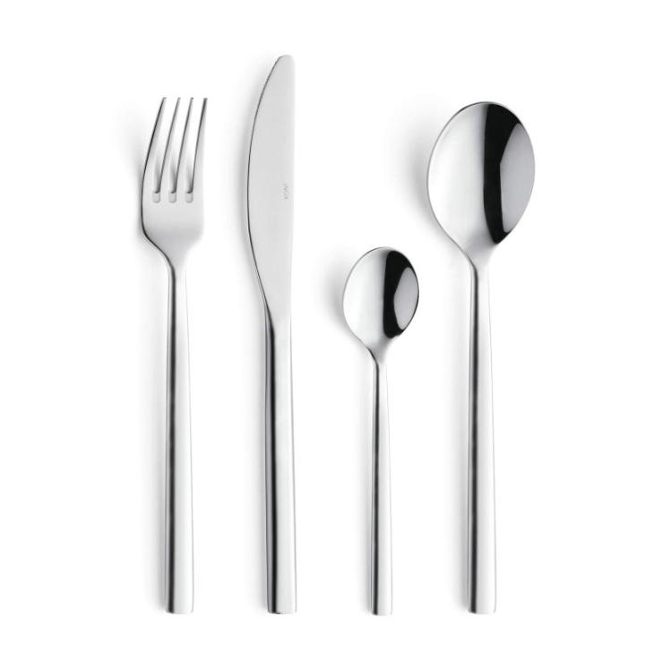 - Carlton Tafelbestek, set voor 6 personen, roestvrij staal/bestek uit één stuk, glanzend, 13,7 x 7 x 26,5 cm