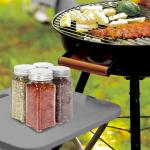 Kruidenpotjes Set van 24 glazen kruidenpotjes van 120 ml met schroefdop Kruidenetiketten Scatter Insert Trechterborstel Kruidenpotjes Set voor keuken