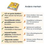 Fotokubus puzzel van hout: Montessori speelgoed voor kinderen vanaf 2-3 jaar, motoriekspeelgoed, kinderspeelgoed, houten puzzel met 6 wilde diermotieven