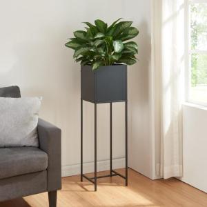 Plantenstandaard Porsgrunn 100x30x30 cm zwart