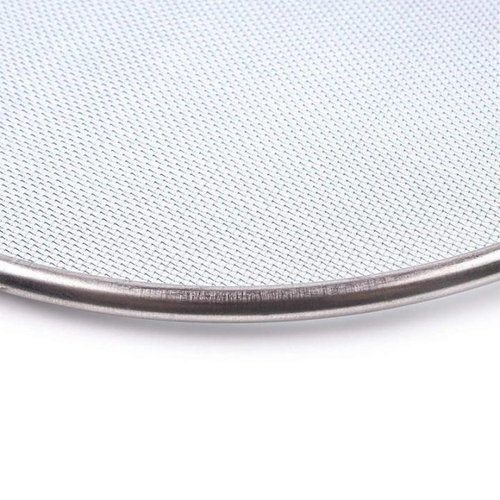 Faireal Spatbescherming, spatbescherming, koekenpan, spatbescherming, koekenpan, oliebestendige deksels, spatschermen, vetbescherming, diameter 20-33 cm, 4-delige roestvrijstalen s