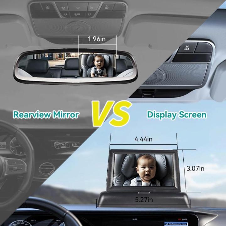 Autocamera voor baby's, 1080p, met nachtzicht, voor de achterbank naar achteren gerichte achterbank, eenvoudige installatie