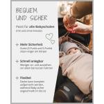 Wikkeldeken voor babyzitje, 100% Oeko-Tex-materialen, ideaal voor herfst en winter, bloemengroen (Made in EU), babydeken voor kinderzitje of kinderwagen, behaaglijke deken voor bab
