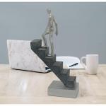 Decoratiefiguur "Top of The Rock" - decoratie als motivatie & symbool voor succes van marmeren 29 cm - modern figuur als standbeeld voor decoratie woonkamer, bureau decoratie & kan