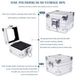 Nail Boor Houder, 25 Gaten Nail Salon Organisatoren Manicure Gereedschap Nail Polijsten Hoofden Opbergdoos voor Nail Boor, Draagbare en Duurzame Nail Boor Case