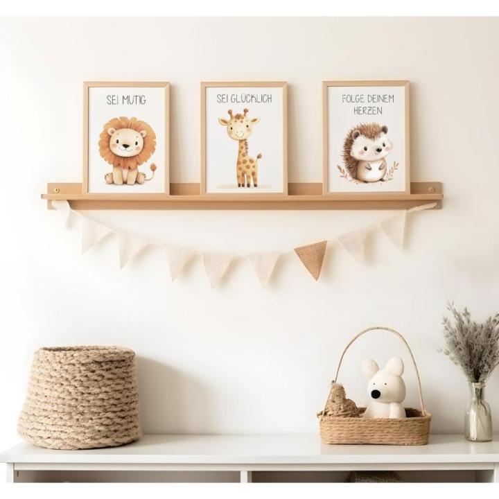 Affirmatiefoto's, set van 6 A4-posters, afbeeldingen voor kinderkamer, babykamer, decoratie, affirmatieposter, wandposter