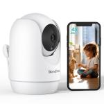 2K/3MP/4-zoom babyfoon met camera en app, babymonitor 2,4 GHz wifi, compatibel met Alexa, twee-weg audio en IR-nachtzicht, schreeuw- en bewegingsdetectie, 14 wiegliedjes