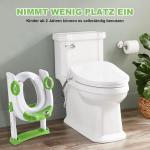 Toiletbril voor kinderen, toilettrainingsladder, toilettrainer toiletbril voor peuters, upgrade-toiletladder voor kinderen, 2-in-1 kindertoiletbril met trap, antislip treeplank