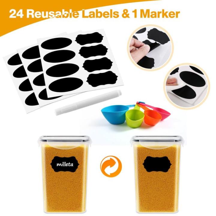 20PCS Voedselopslagcontainers met Deksels, Luchtdichte Plastic Voedselcontainers, 100% Lekvrij, Reuasable & Vaatwasser, Keuken & Pantry Organisatie