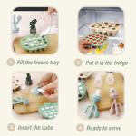 Set van 2 babypap, invriescontainers en 3 stuks babyfruitzuigers met 3 maten zakken, siliconen ijsblokjeshouder baby fruitzuiger, aanvullende voeding, invriezen container voor baby