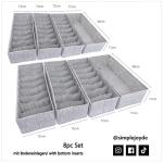 HEMNES Dubbele organizer voor IKEA-commode; het origineel; perfecte pasvorm; stabiele bodem; opbergsysteem voor luierbenodigdheden, kinderkleding, sokken, ondergoed; set van 8