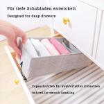 HEMNES Dubbele organizer voor IKEA-commode; het origineel; perfecte pasvorm; stabiele bodem; opbergsysteem voor luierbenodigdheden, kinderkleding, sokken, ondergoed; set van 8