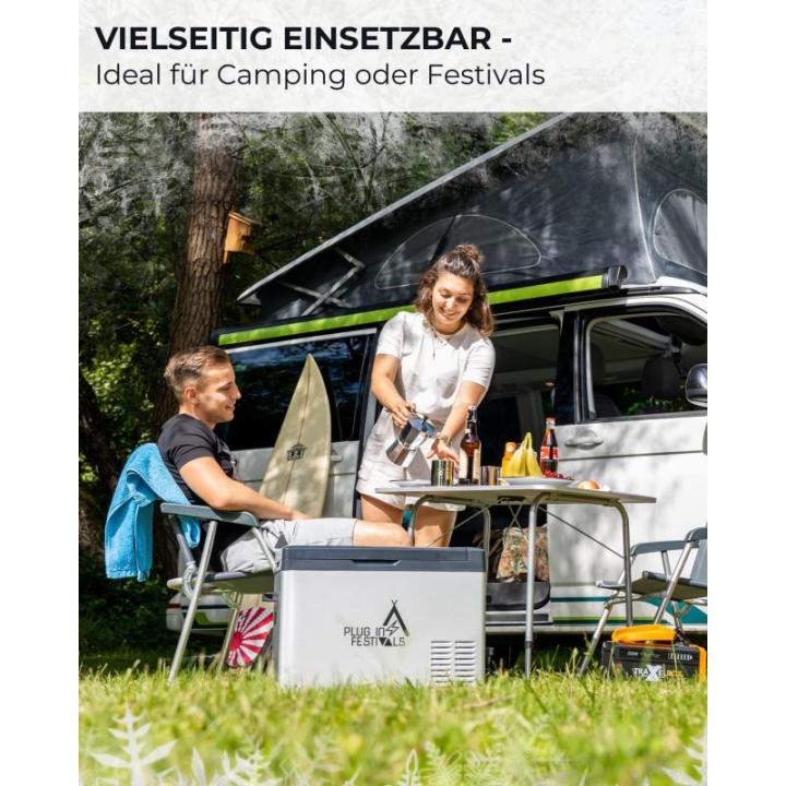 - Elektrische koelbox, compressor-vriesbox tot -20 graden, koelbox auto, campingkoelkast, powerstation om te koelen, 12 V, 230 V, 50 liter