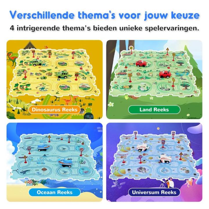16 Stuks STEM Wegbouwpuzzels voor Kinderen vanaf 3 jaar, Doolhofspel Peuter Brain Teaser Maze, Vroege Leeromgeving Speelset Speelgoed voor Jongens Meisjes 3 4 5 6 7 jaar oud Cadeau
