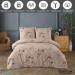 Beddengoed 200 x 200 cm, 80% katoen, 20% polyester, 3-delige dekbedovertrekset, 200 x 200 cm met 2 kussenslopen van 80 x 80 cm, Öko-Tex katoenmix met ritssluiting