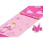 Kindermeetlat, hout, roze, prinsessen voor meisjes, kinderkamer