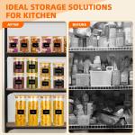 Glazen potten met deksel, set van 6 luchtdichte glazen containers, glazen containers met bamboedeksel voor pasta, muesli, bonen, thee, koekjes, 2 x 1000 ml + 2 x 600 ml + 2 x 400 m