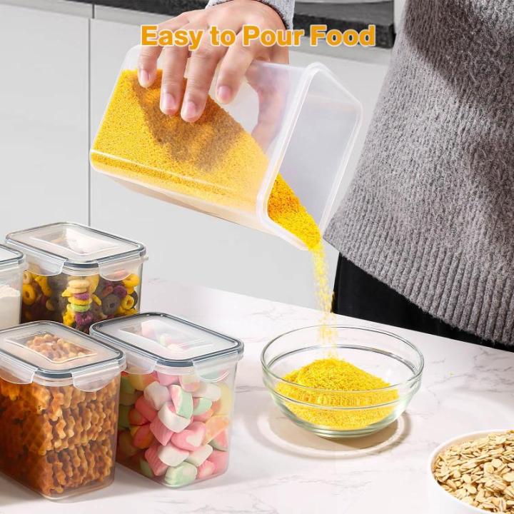 20PCS Voedselopslagcontainers met Deksels, Luchtdichte Plastic Voedselcontainers, 100% Lekvrij, Reuasable & Vaatwasser, Keuken & Pantry Organisatie