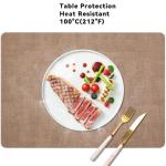 , afwasbaar, dubbelzijdige , kunstleer, antifouling en antislip placemat, lederlook, afwasbaar, voor restaurant, eettafel