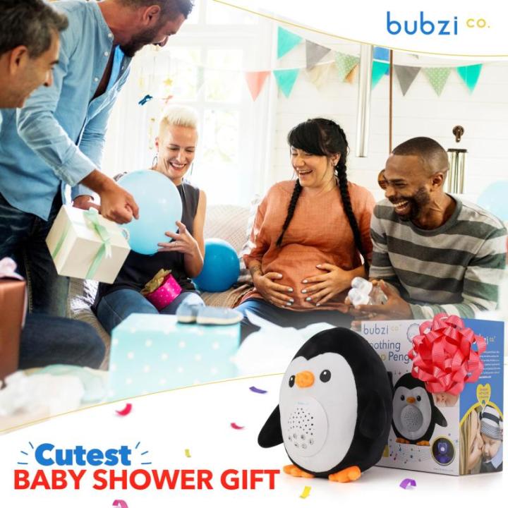 Baby Soother Huil Geactiveerde Sensor Baby Speelgoed Penguin Wit Ruis, Peuter Slaaphulp Nachtlamp, Unieke Baby Cadeaus & Baby Jongen Cadeaus, Baby Shower Cadeaus, Draagbare Baby kn