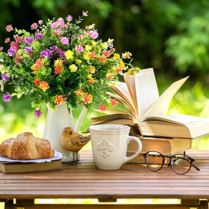 7 bundels uv-bestendige bloemen kunstplanten outdoor plastic bloemen decoratie, voor feest, tuin, bruiloft, tuindecoratie