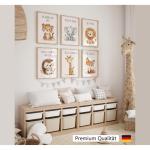 Affirmatiefoto's, set van 6 A4-posters, afbeeldingen voor kinderkamer, babykamer, decoratie, affirmatieposter, wandposter