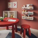 | Set van 3 witte planken voor de kinderkamer | Kinderboekenplanken voor aan de muur | Houten planken voor slaapkamer, badkamer en keuken | Boekenplank | Witte wandplanken voor kin