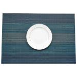(set van 4), antislip, afwasbaar, pvc, hittebestendig, vuilafstotend en wasbaar, voor keuken en eettafel (grijs-blauw)