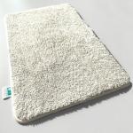 casa pura - Hoogpolige badmat ‘Sky Soft’ | zacht, pluizig, wasbaar, antislip badkamertapijt in Shaggy look | getest op schadelijke stoffen | 16 kleuren, 6 maten | 50 x 80 cm | crème/ivoor